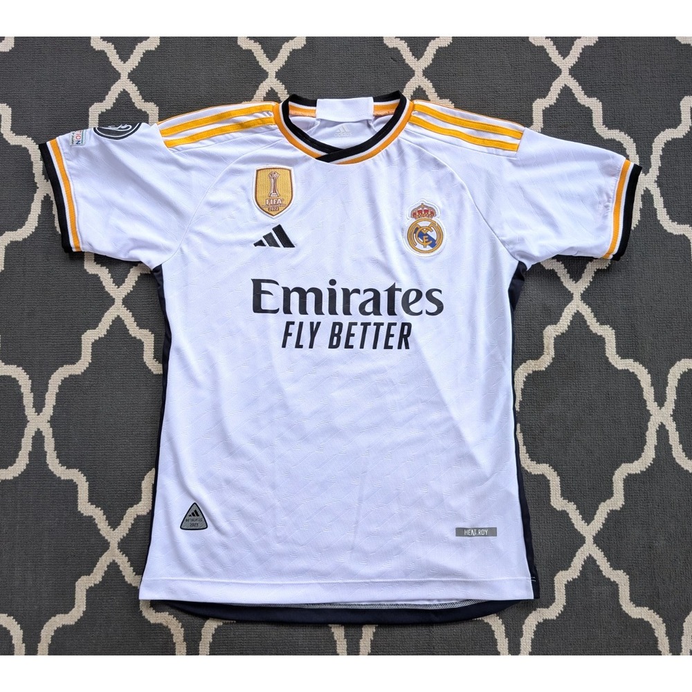 Karim Benzema Jersey Mens Medium Fifa World Championship 2022-23 Adidas White